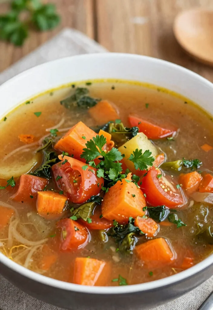 12 Healthy Food Processor Recipes for Fast Prep Cooking - 10. Vegetable Soup 1