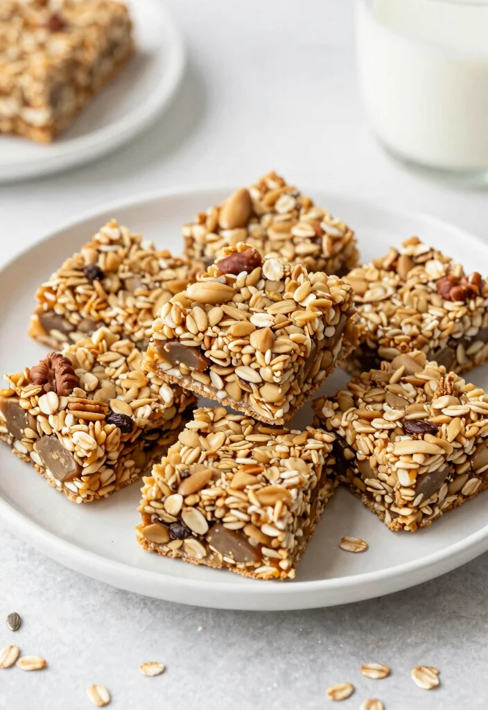 12 Healthy Food Processor Recipes for Fast Prep Cooking - 11. Nut-Free Granola Bars 1