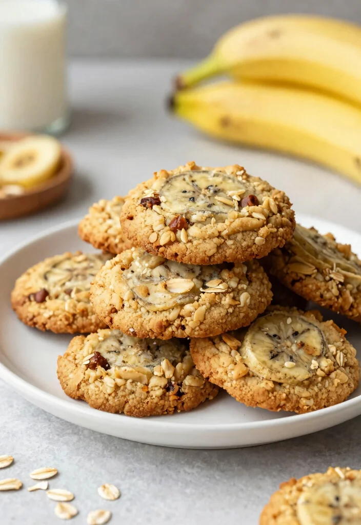 12 Healthy Food Processor Recipes for Fast Prep Cooking - 3. Banana Oatmeal Cookies 1