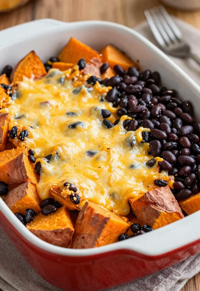 12 Healthy Low Carb Casserole Recipes for Easy Dinners 10. Sweet Potato and Black Bean Casserole 0