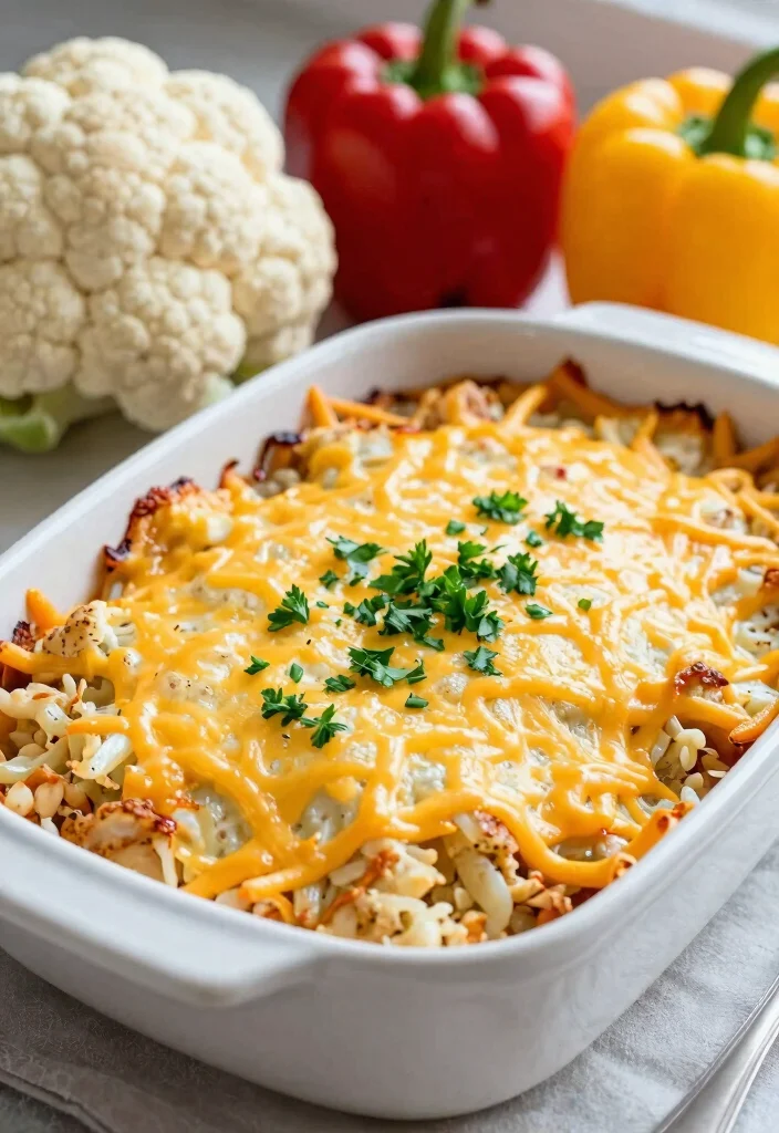 12 Healthy Low Carb Casserole Recipes for Easy Dinners 2. Cauliflower Rice Casserole 0