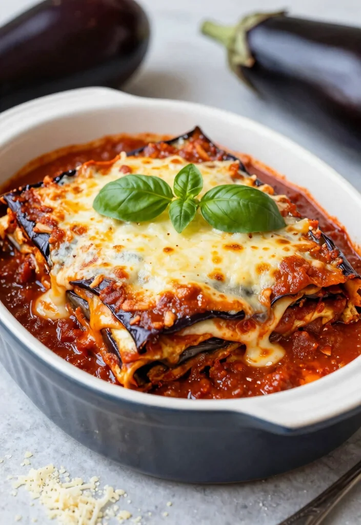 12 Healthy Low Carb Casserole Recipes for Easy Dinners 5. Eggplant Parmesan Casserole 0