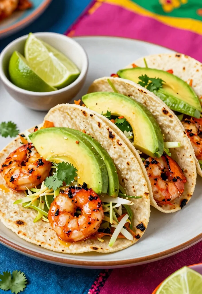 12 Healthy Meat Recipes for Lean Flavorful Meals - 2. Spicy Grilled Shrimp Tacos 1