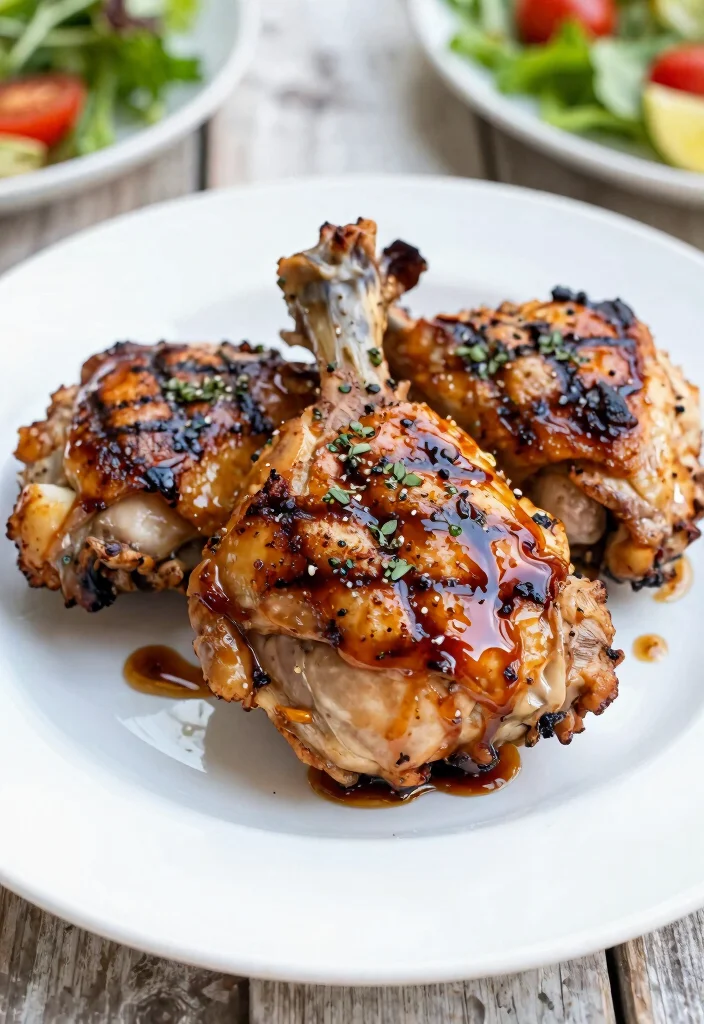 12 Healthy Meat Recipes for Lean Flavorful Meals - 9. Balsamic Honey Grilled Chicken Thighs 1