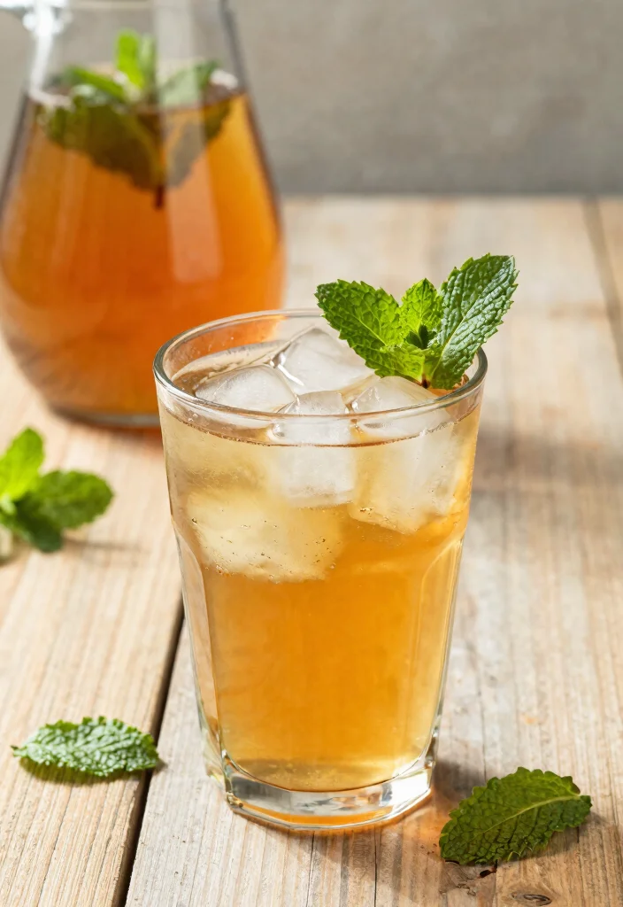 12 Healthy Soul Food Recipes with Lighter Comfort Taste - 12. Sweet Tea with Mint 1