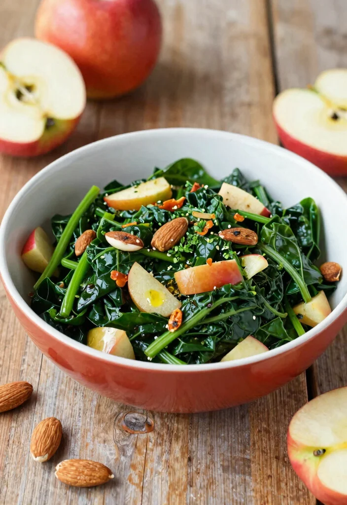 12 Healthy Soul Food Recipes with Lighter Comfort Taste - 2. Collard Greens with Apples and Almonds 1