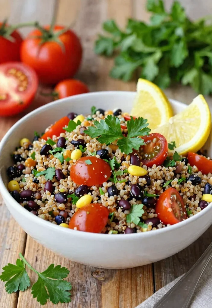 12 Healthy Soul Food Recipes with Lighter Comfort Taste - 6. Southern Style Quinoa Salad 1