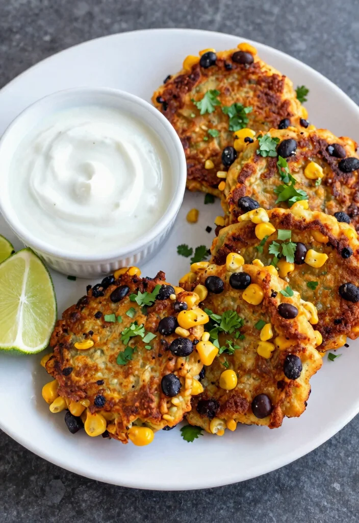 12 Healthy Soul Food Recipes with Lighter Comfort Taste - 8. Black Bean and Corn Fritters 1