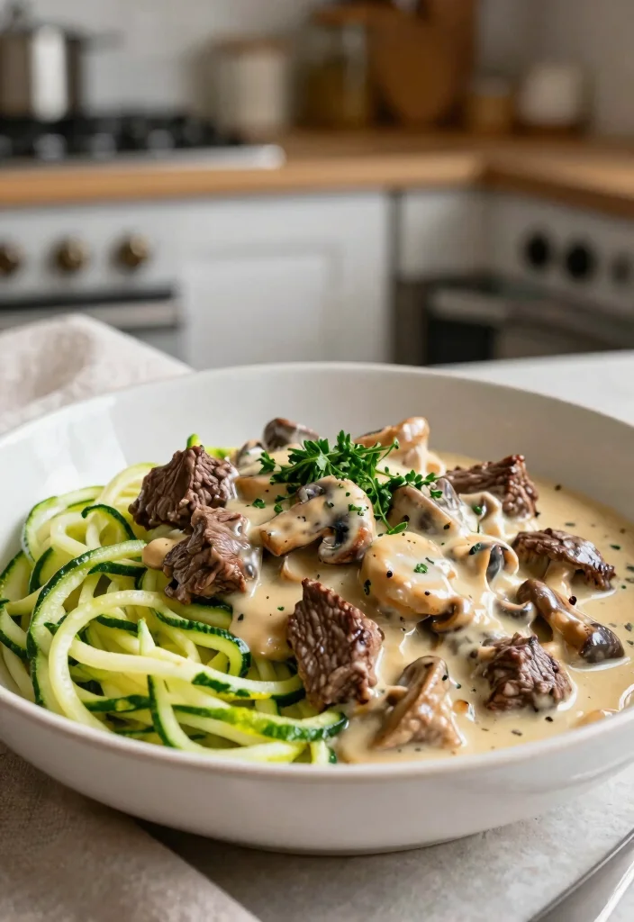 12 Keto Roast Beef Recipes for Savory Low Carb Meals 12. Beef Stroganoff with Zoodles 0
