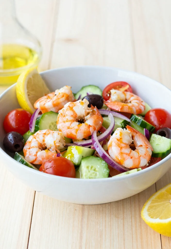 12 Seafood Dinner Recipes for Fresh Flavorful Nights - 5. Mediterranean Shrimp Salad 1