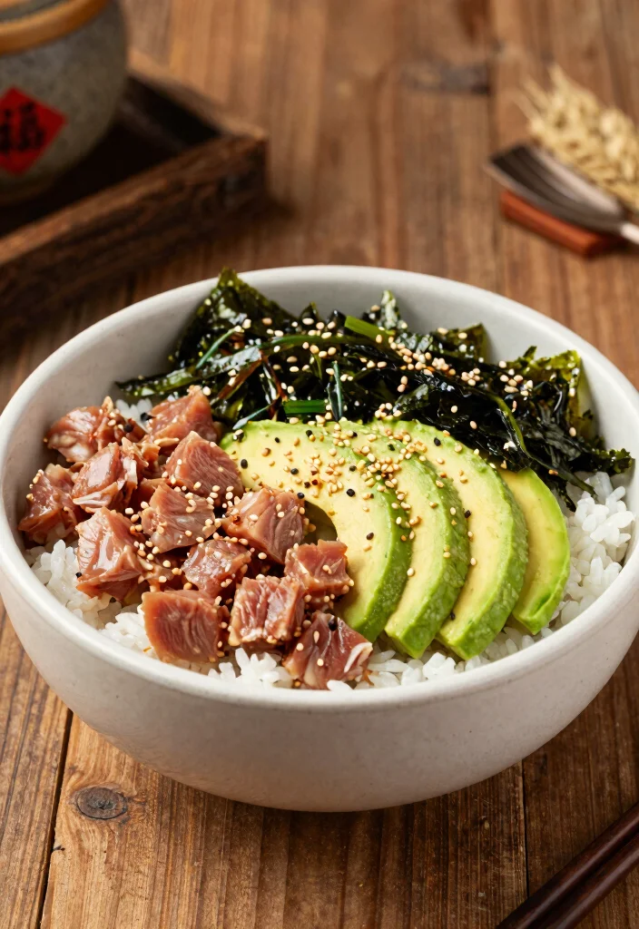 12 Seafood Dinner Recipes for Fresh Flavorful Nights - 6. Spicy Tuna Poke Bowl 1