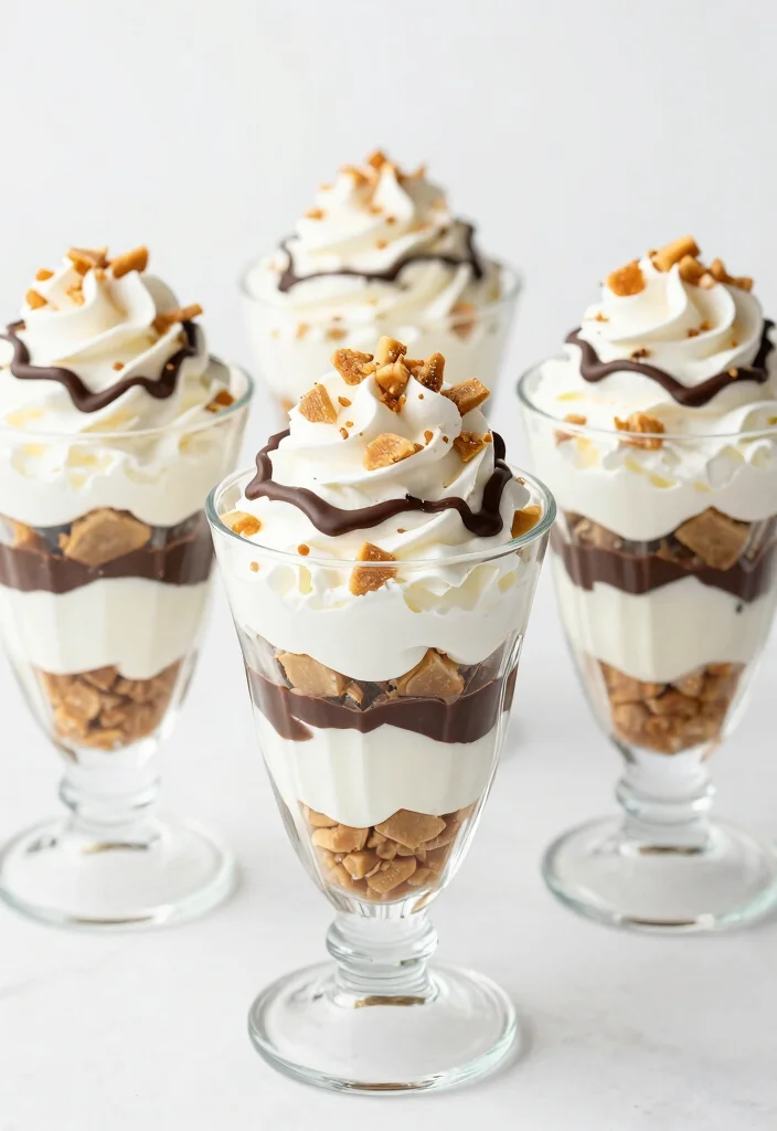 12 Toffee Dessert Recipes for Rich Buttery Sweets 8. Toffee Fluff Parfaits 0