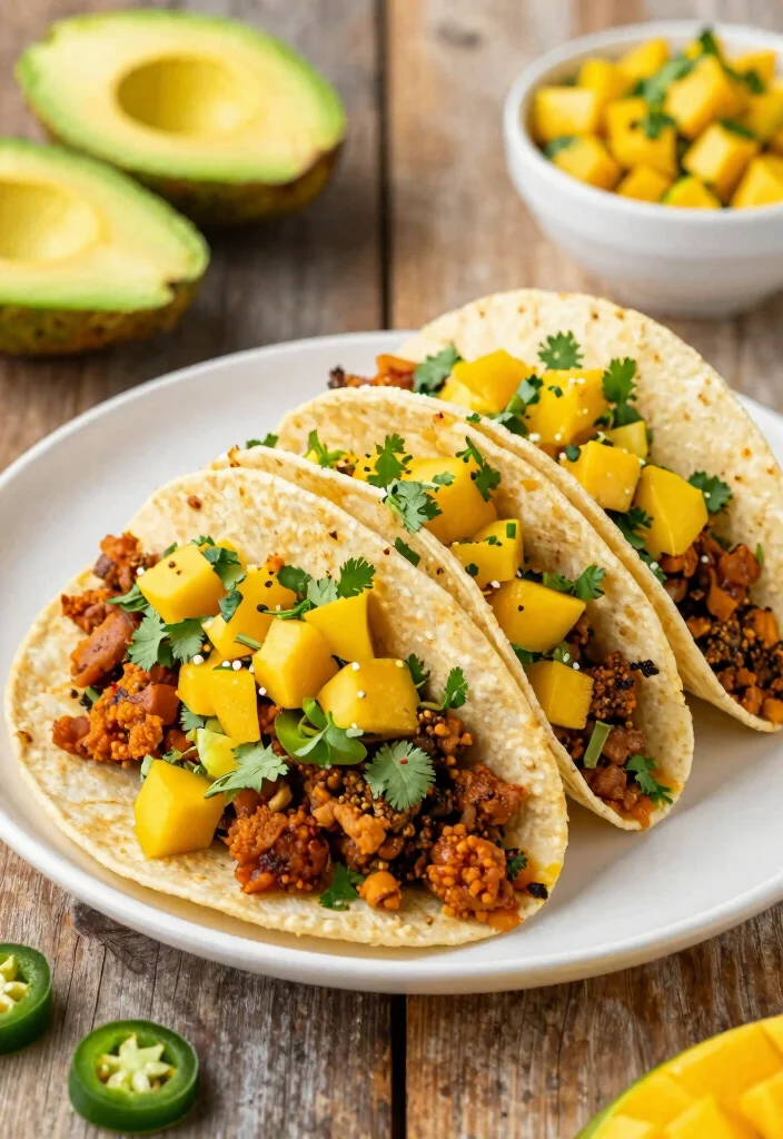 12 Unique Dinner Recipes to Break the Routine 3. Indian Spiced Tacos with Mango Salsa 0