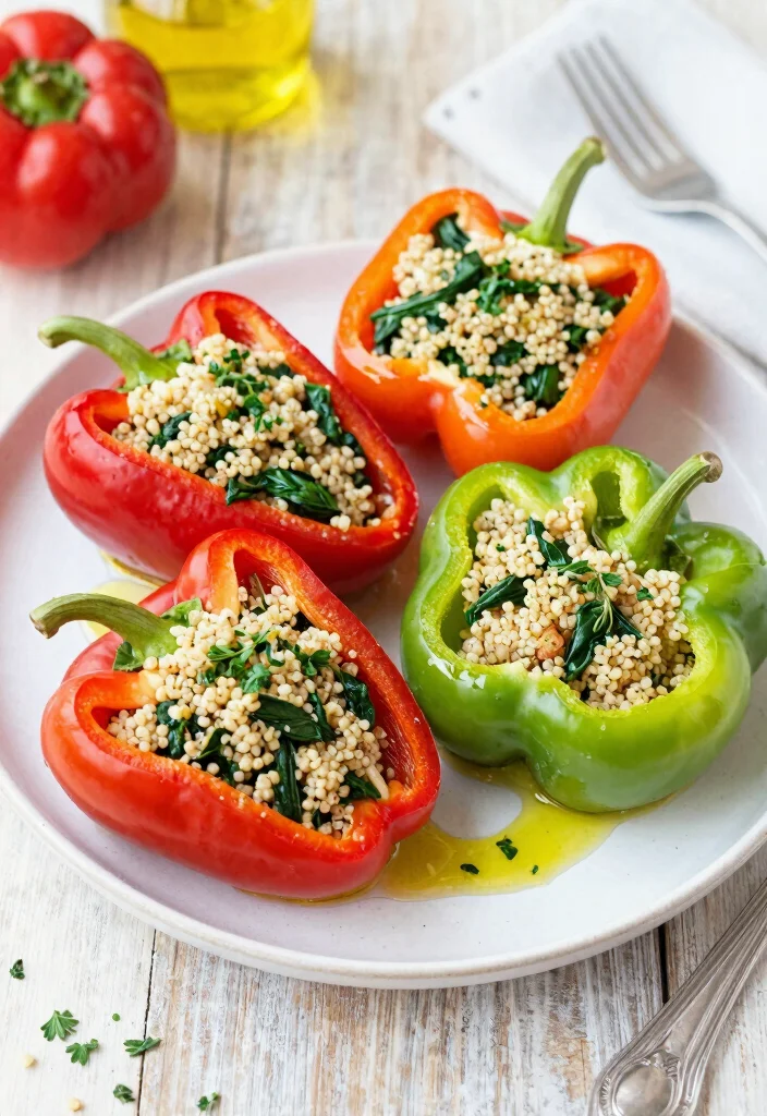 12 Unique Healthy Dinner Recipes for Fresh Inspiration 6. Greek Stuffed Peppers 0