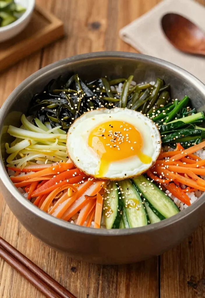 12 Unique Healthy Dinner Recipes for Fresh Inspiration 9. Korean Bibimbap 0