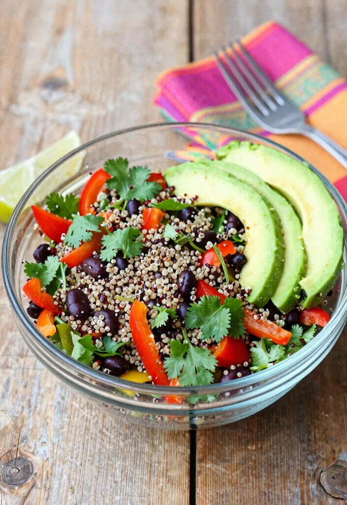 12 Vegan Protein Salad Recipes for Filling Clean Eating 1. Quinoa Black Bean Salad 0