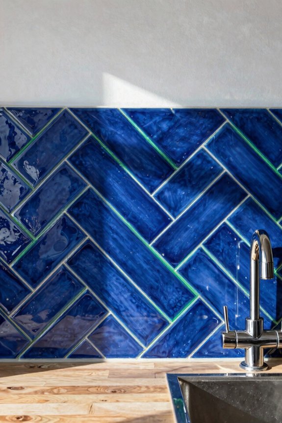 10 Kitchen Backsplash Ideas to Transform Your Space 2 bold color pattern define kitchen