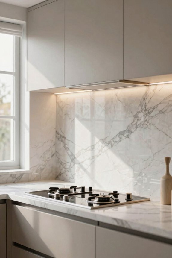 7 Kitchen Splashback Ideas to Transform Your Space 2 calacatta marble with bookmatching elegance