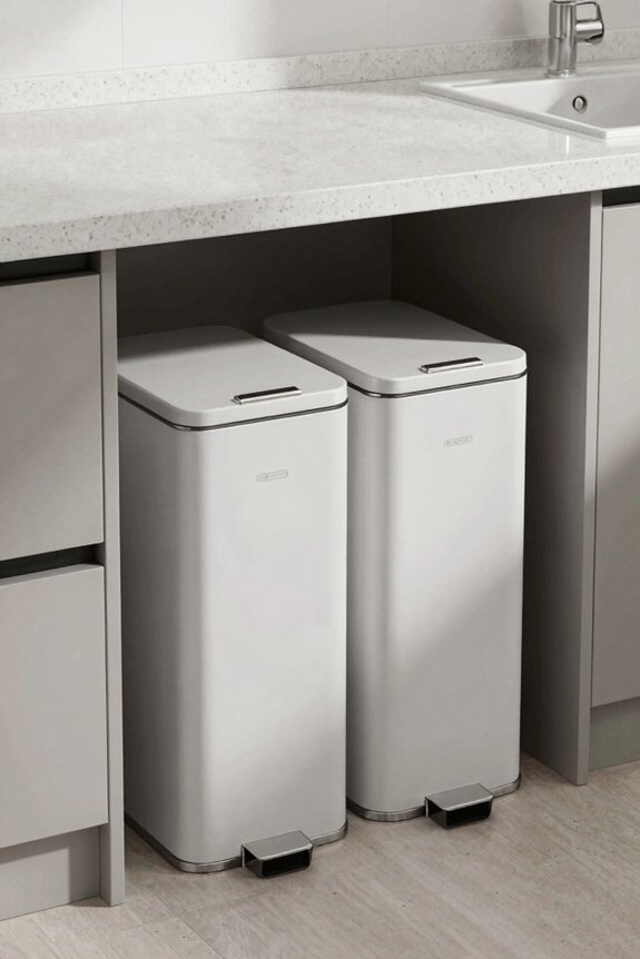 dual compartment compact space saving