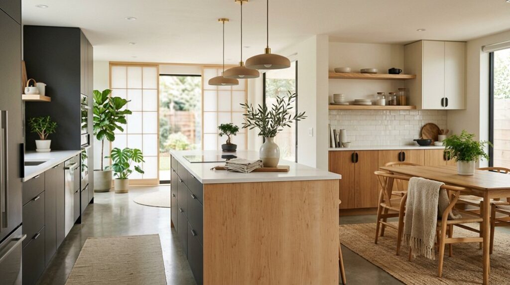 five japandi kitchen ideas