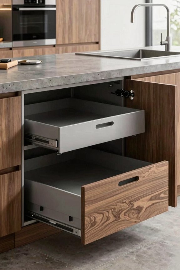 7 Open Kitchen Ideas That Transform Your Space 6 hide cabinets reveal style