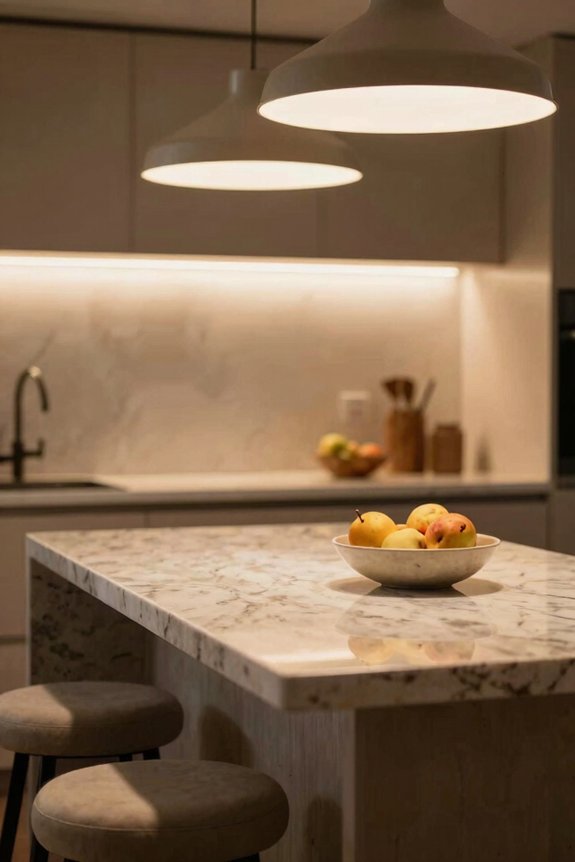 island lighting for gathering spaces