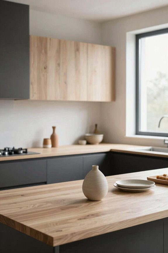 5 Japandi Kitchen Ideas to Transform Your Space 2 japandi balanced light and dark tones