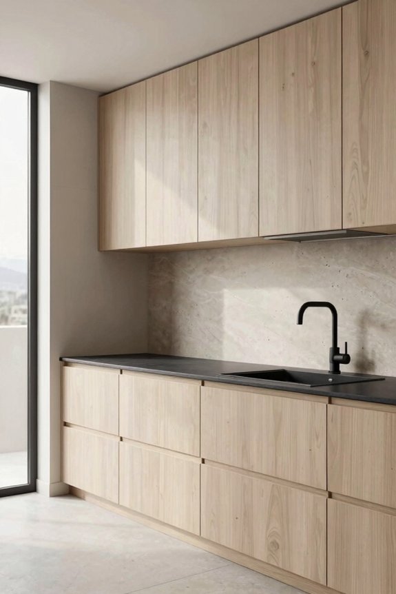 5 Japandi Kitchen Ideas to Transform Your Space 1 japandi cabinetry clean lines hidden storage