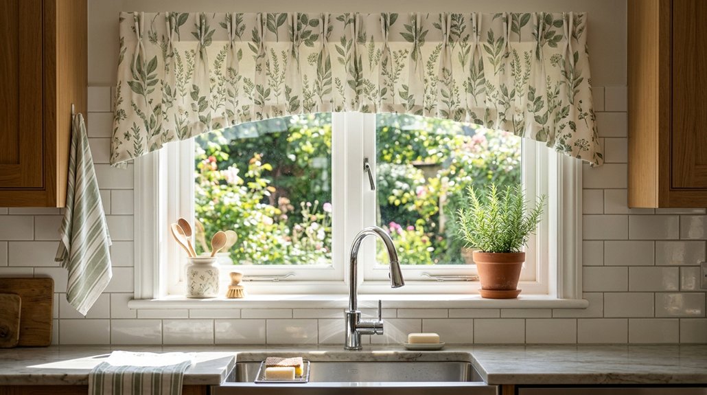 kitchen curtain ideas above sink