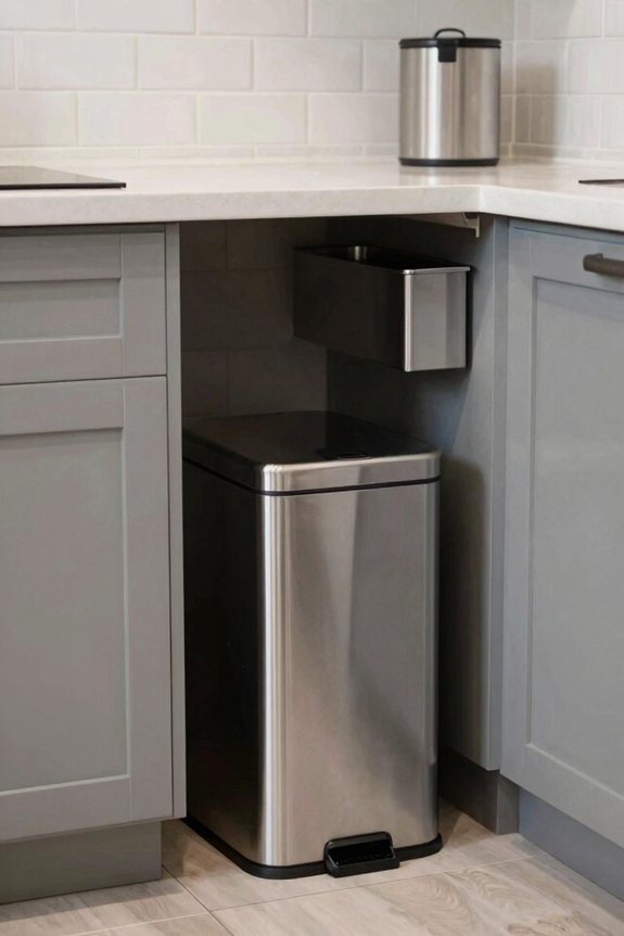 kitchen layout dictates bin choice