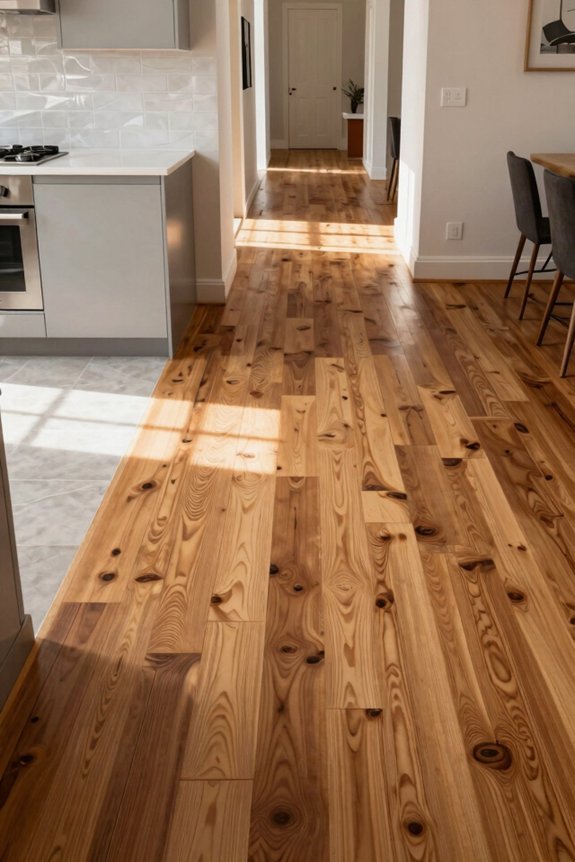 large format tiles unify adjoining spaces