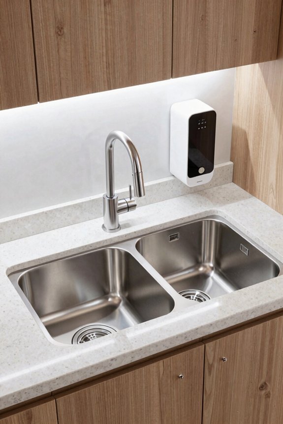7 Kitchen Sink Ideas to Transform Your Space 6 led lit integrated ergonomic sink workstation