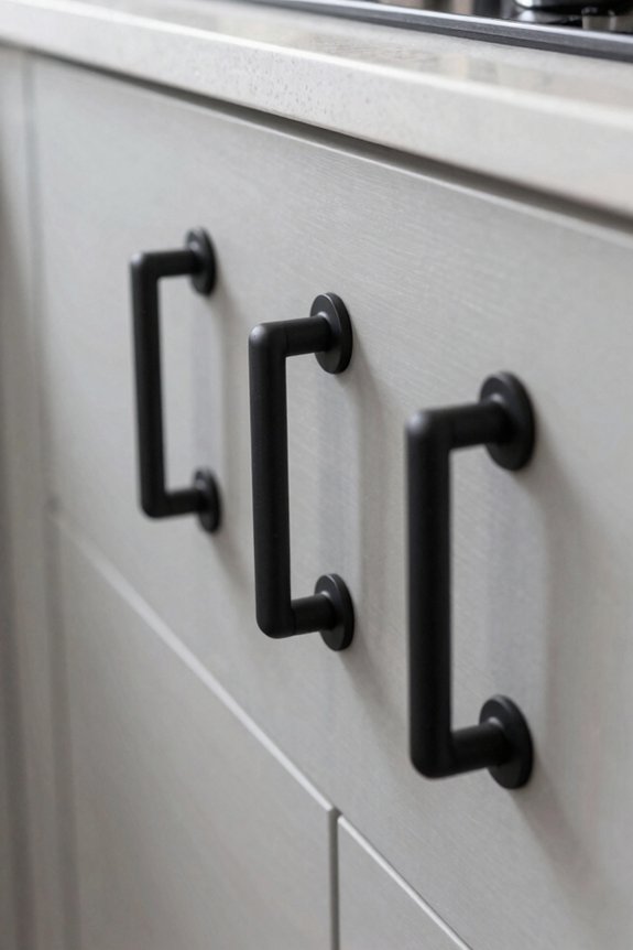 7 Kitchen Handle Styles That Transform Your Space 3 matte black for contrast