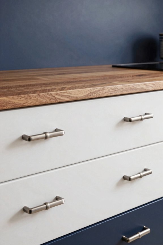 7 Kitchen Handle Styles That Transform Your Space 1 matte black pops white cabinetry