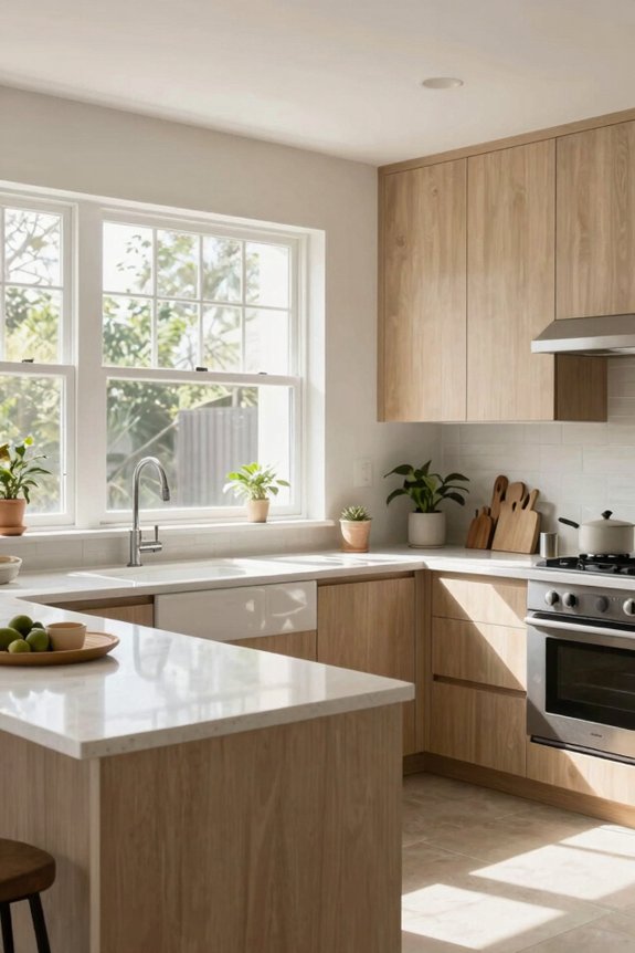 natural light airy neutrals for kitchen