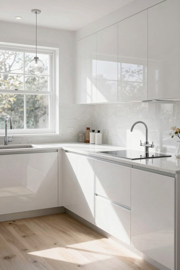 White Kitchen Design Ideas for a Stunning Space 1 natural light reflective white surfaces