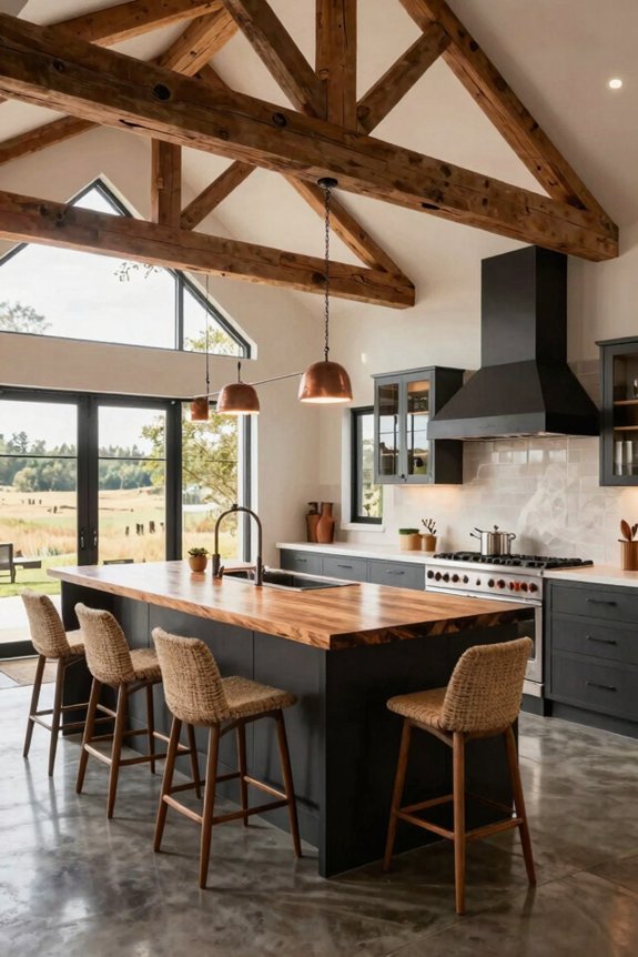 5 Barndo Kitchen Ideas to Transform Your Barn Conversion 1 open concept island kitchen hub