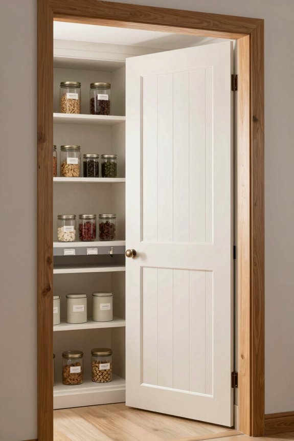 5 Pantry Door Ideas to Transform Your Kitchen Storage 5 pocket doors create cohesive space saving pantry access