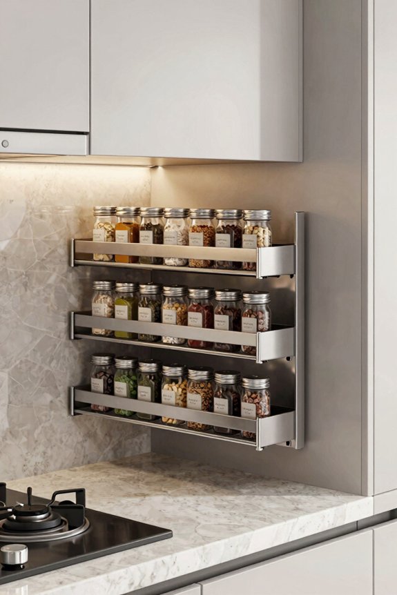 slimline pull out spice racks