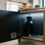 smart gas cylinder storage ideas in kitchens
