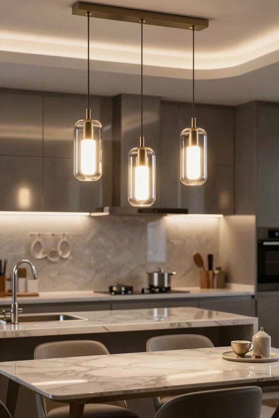 5 Kitchen Lighting Ideas to Brighten Your Space 2 smart pendant lighting with rgbw versatility