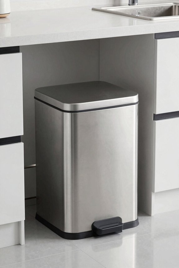 soft close sensor trash cans odor control