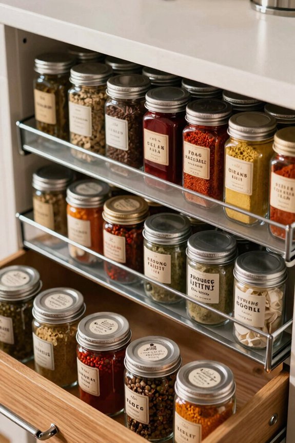 spice drawer organizers efficient accessible storage