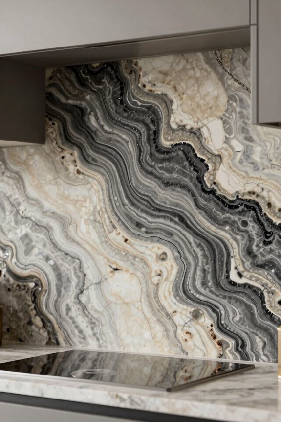 7 Kitchen Splashback Ideas to Transform Your Space 5 stone backsplashes bold veined luxury