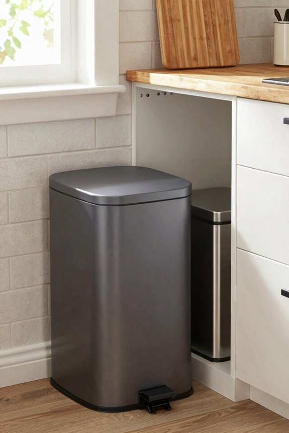 tilt out slimline under counter bins