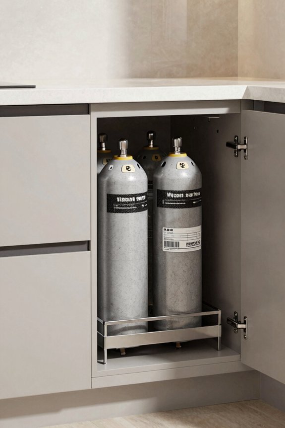 under counter vented soft close cabinets