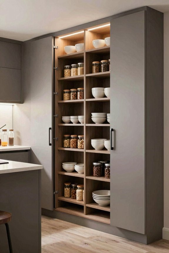 Kitchen Layout Ideas to Maximize Your Space 3 vertical storage hidden cabinets maximize space