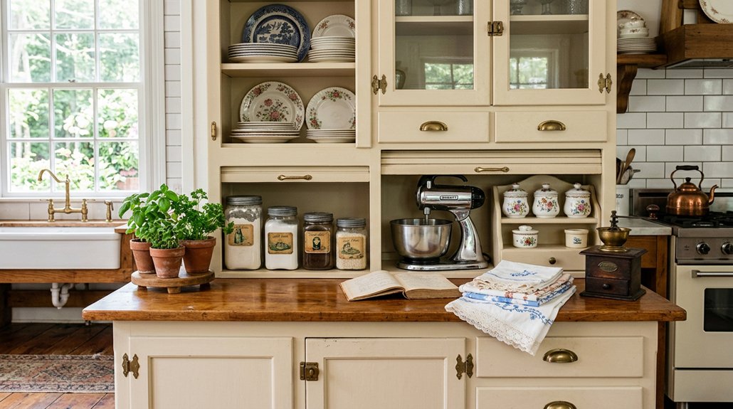 vintage hoosier cabinet ideas
