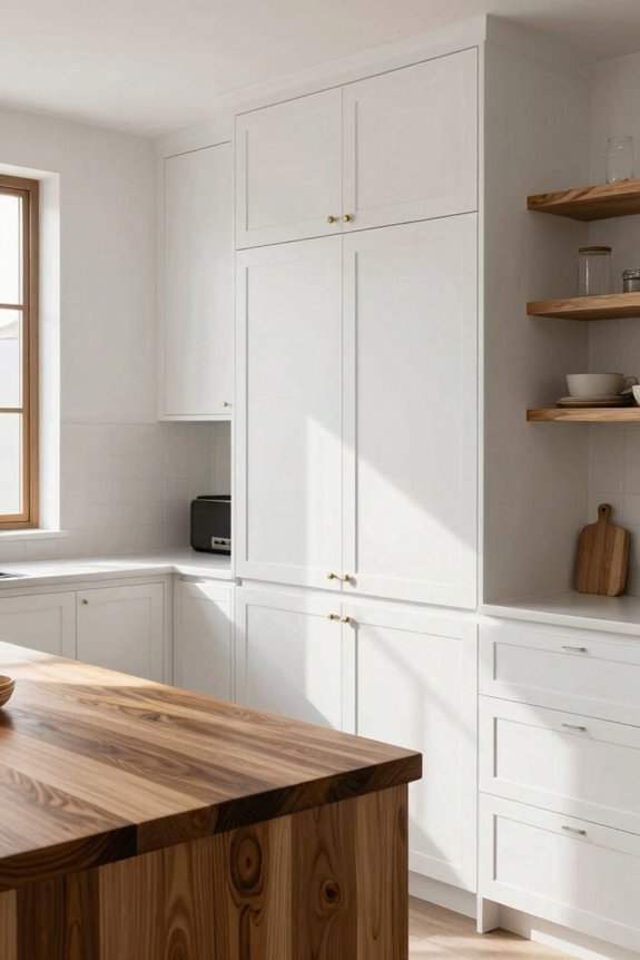 White Kitchen Design Ideas for a Stunning Space 3 warm wood accents in white kitchens